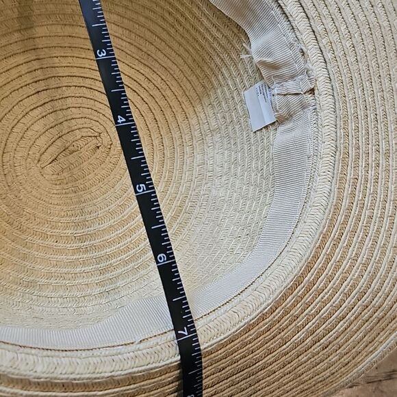 Floral Ribbon Straw Sun Hat One Size - Picture 7 of 8